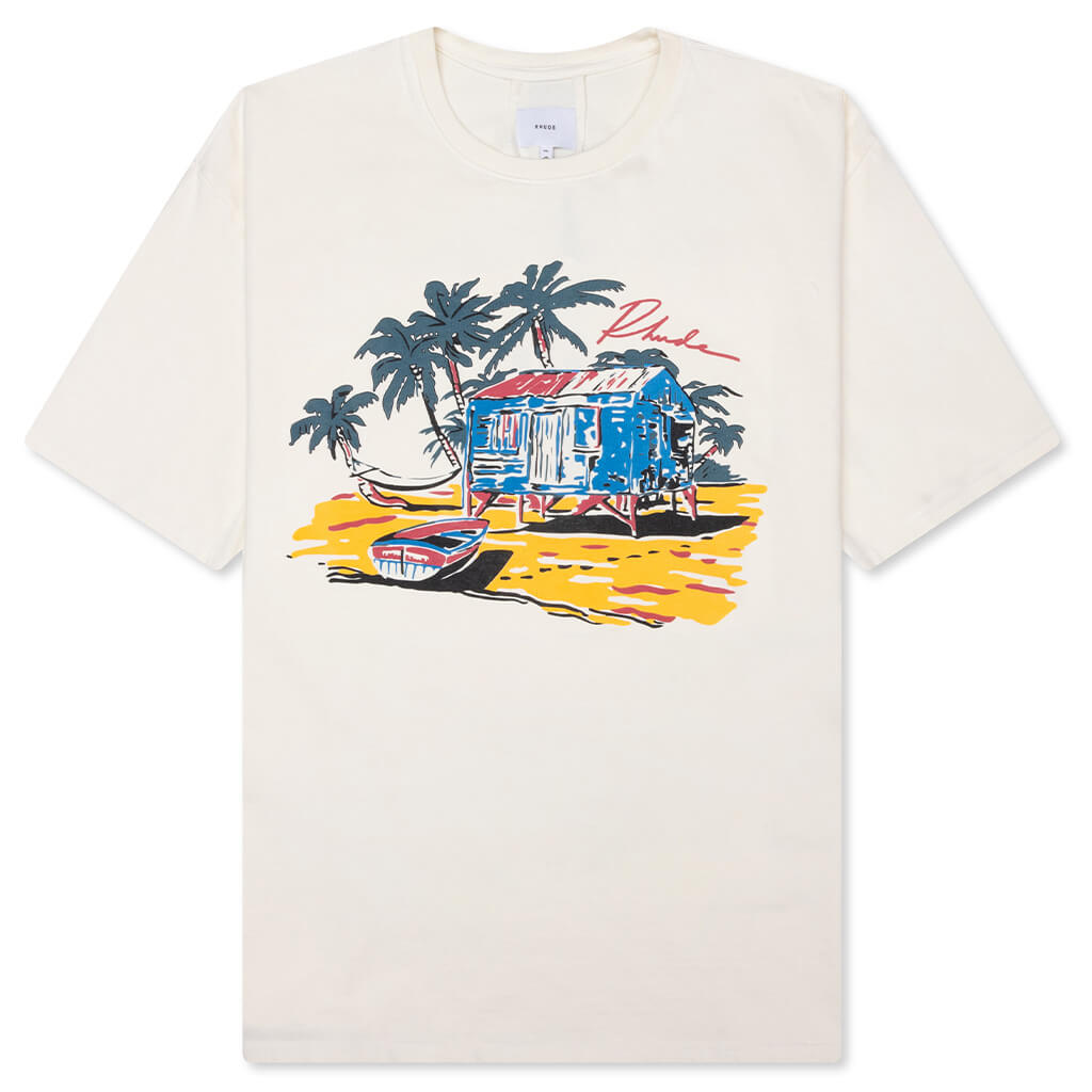 Beach-Side Tee - Vintage White