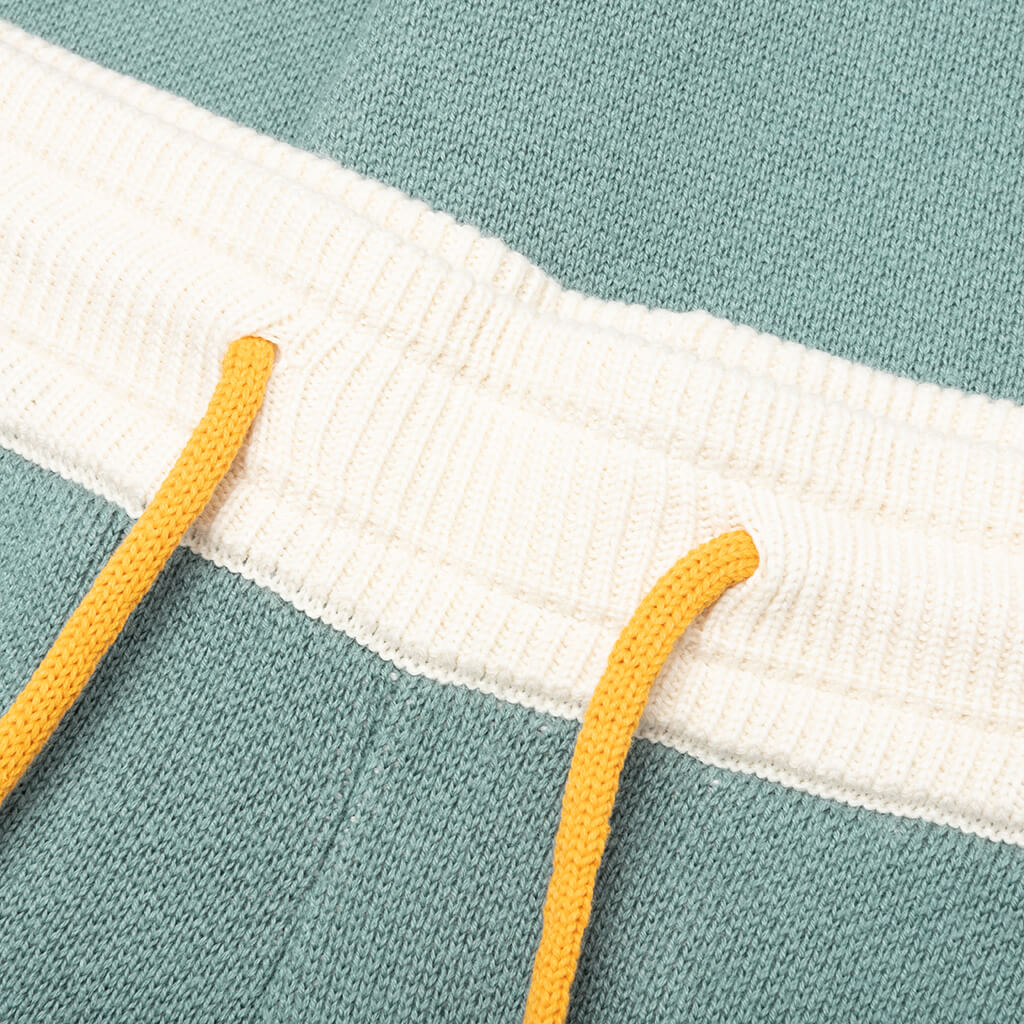 Boys Knit Track Pant - Ivory/Sage