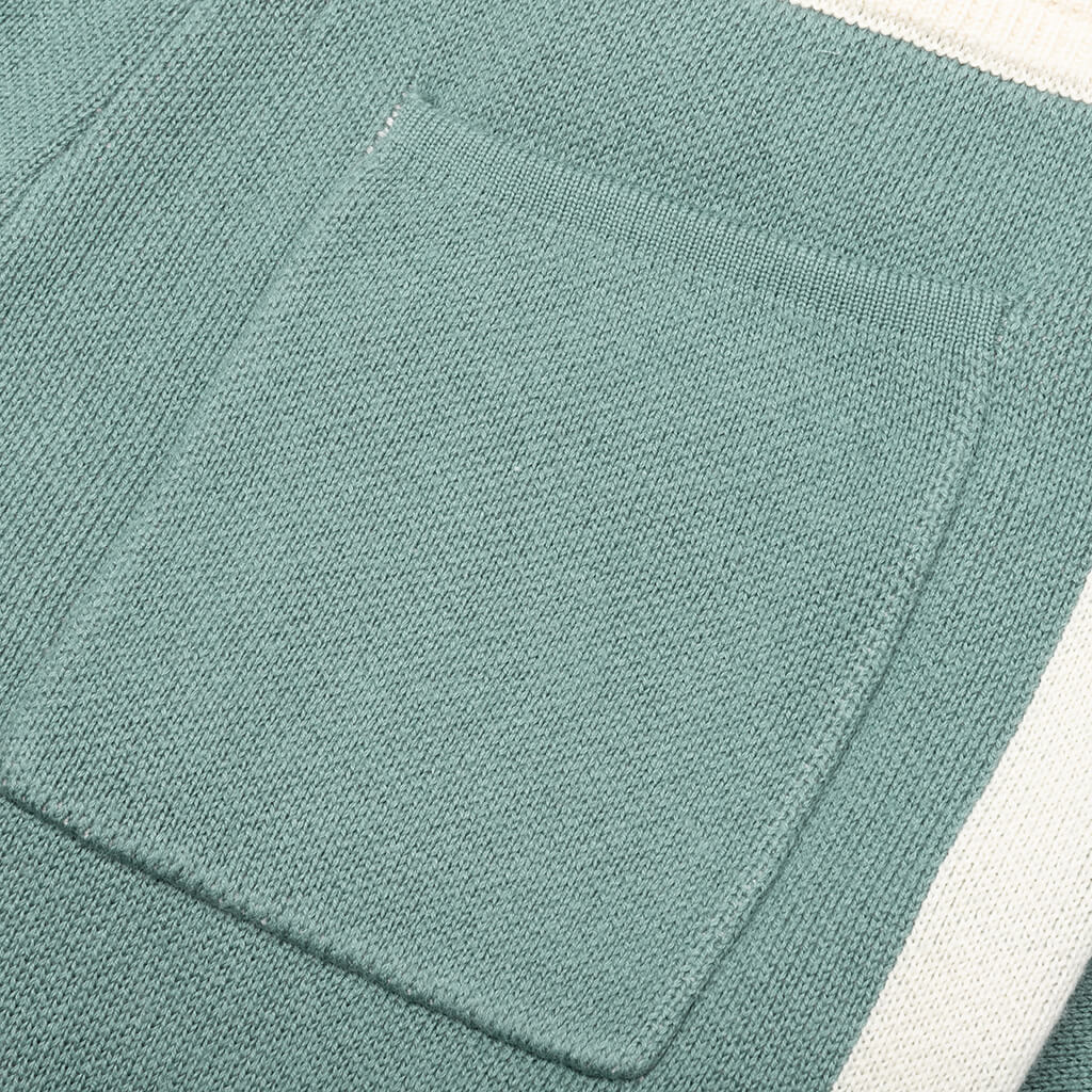 Boys Knit Track Pant - Ivory/Sage