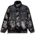 Denim x Padded Blouson - Black/Black