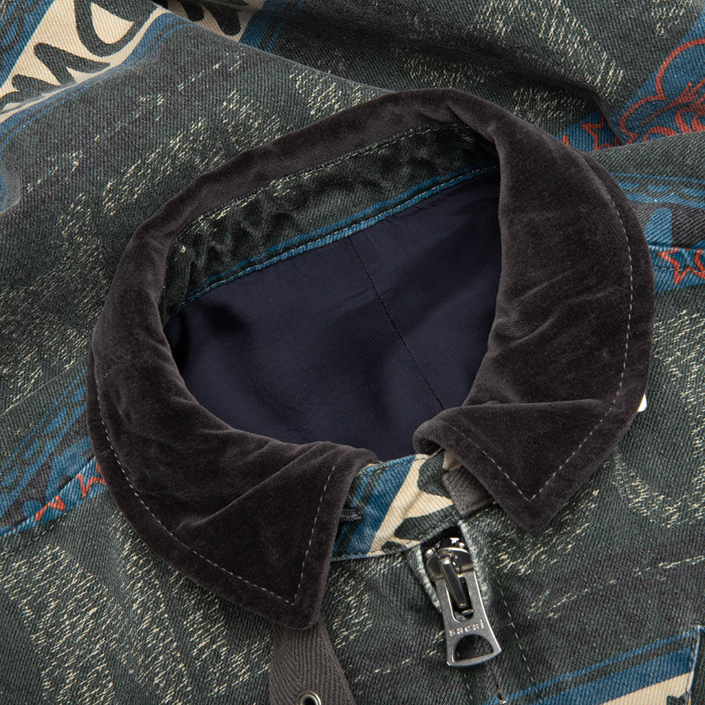 Eric Haze Denim Blouson - Green