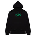Kaws Flock Print Hoodie - Black/Green