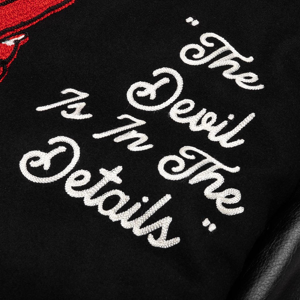 Devil Varsity Jacket - Black