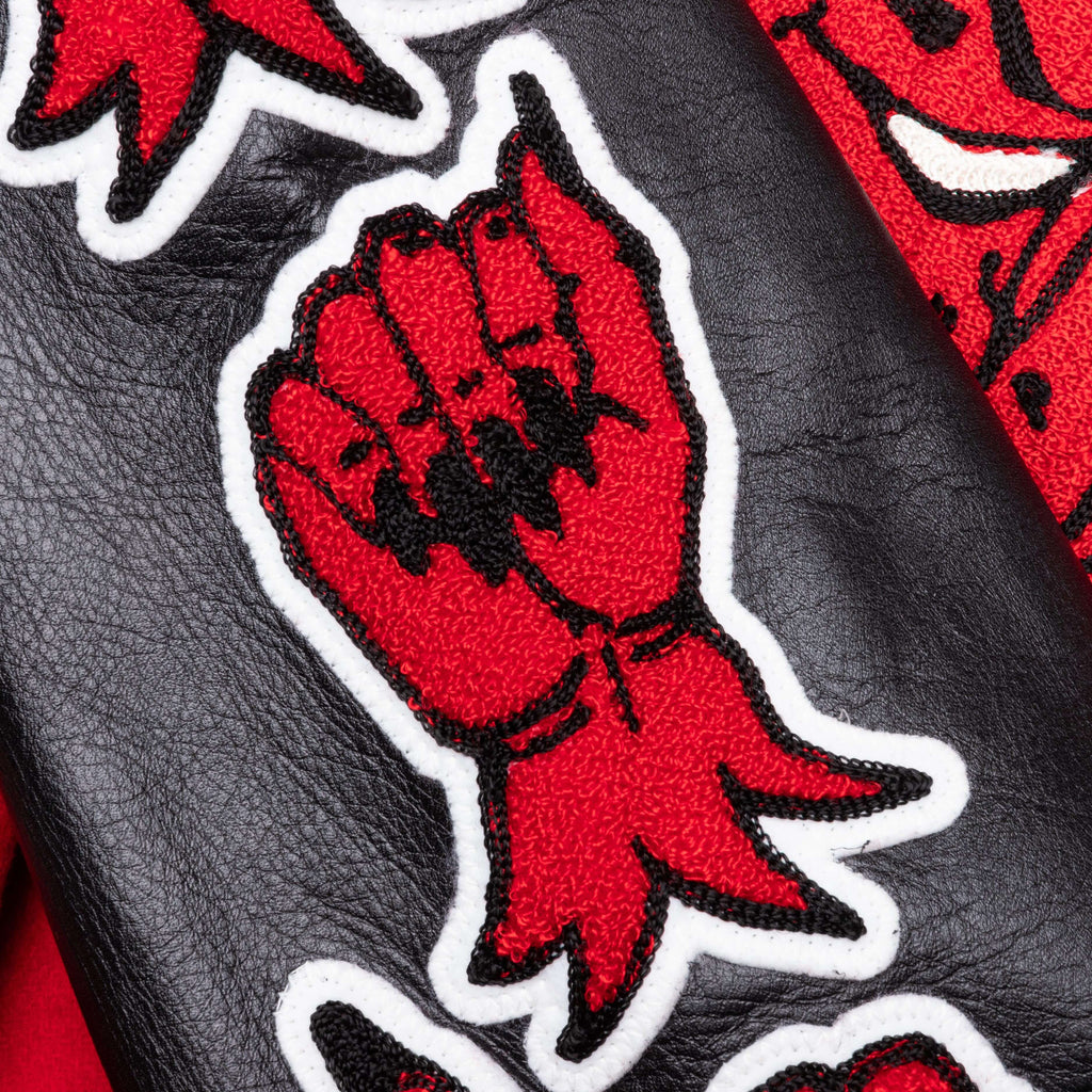 Devil Varsity Jacket - Red