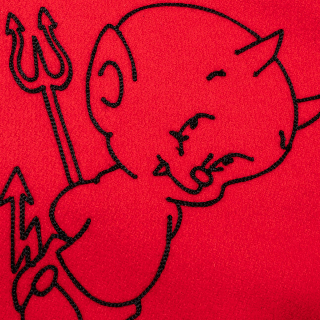 Devil Varsity Jacket - Red
