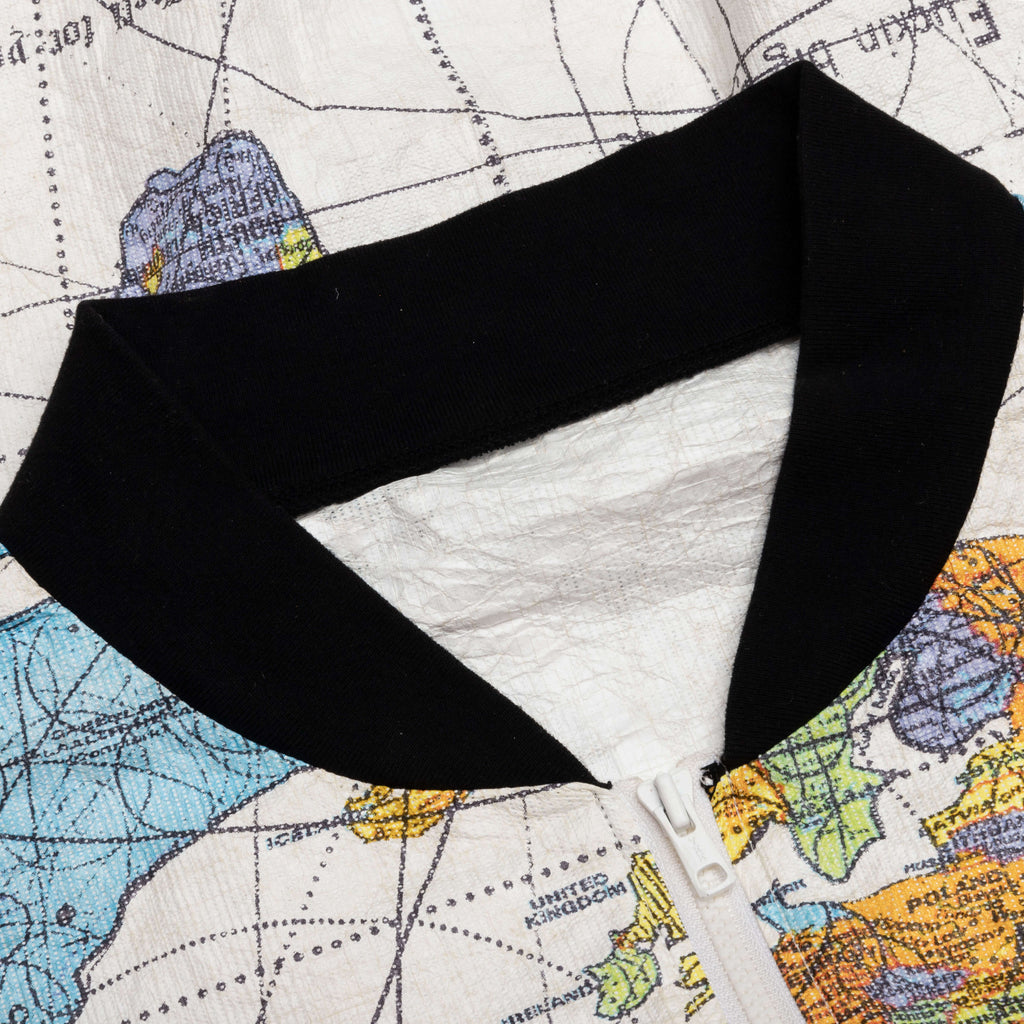 Dr. Woo World Map Jacket - White