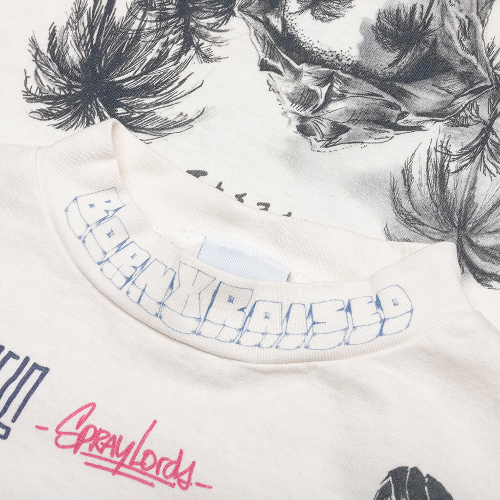 Born X Raised LA L/S Tee - White
