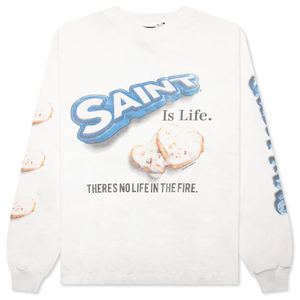 Shermer Academy Heart Cookie L/S Tee - White