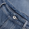 Stud Denim Shorts - Light Blue