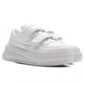 Velcro Strap Platform Sneakers - Optic White