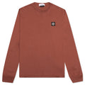 Patch Logo L/S Tee - Brick Red