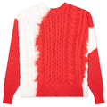 Tie Dye Fisherman Sweater - Red