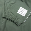 Contrast White Stitching Track Pants - Dark Green