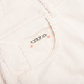 Cream Denim Shorts with Trunakaroo Plaque - Bone