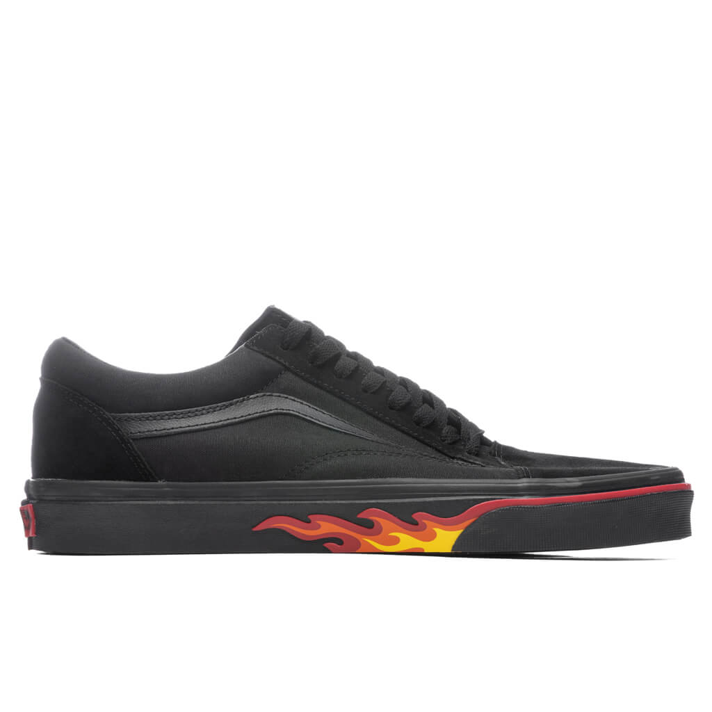Old Skool "Flame Wall" - Black