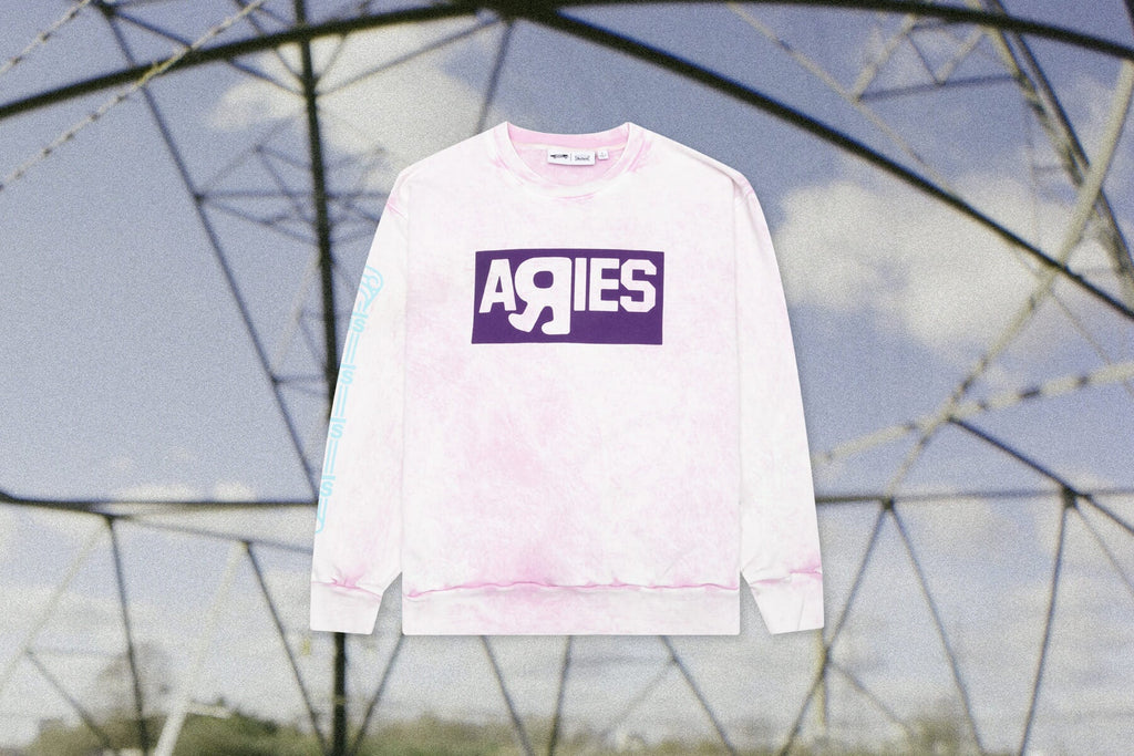 Aries Women's Crew Sweatshirt - Pink