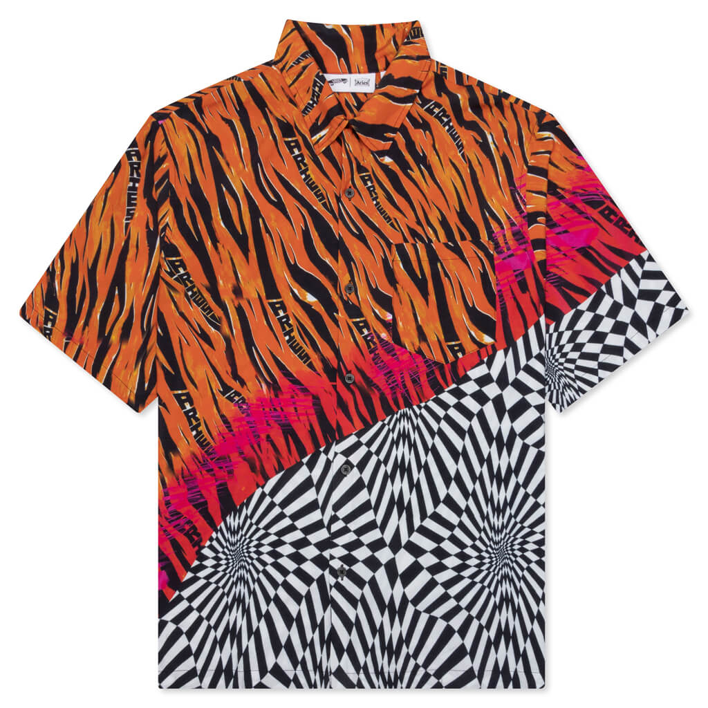 Aries Women's Distorted Check Woven- Distort