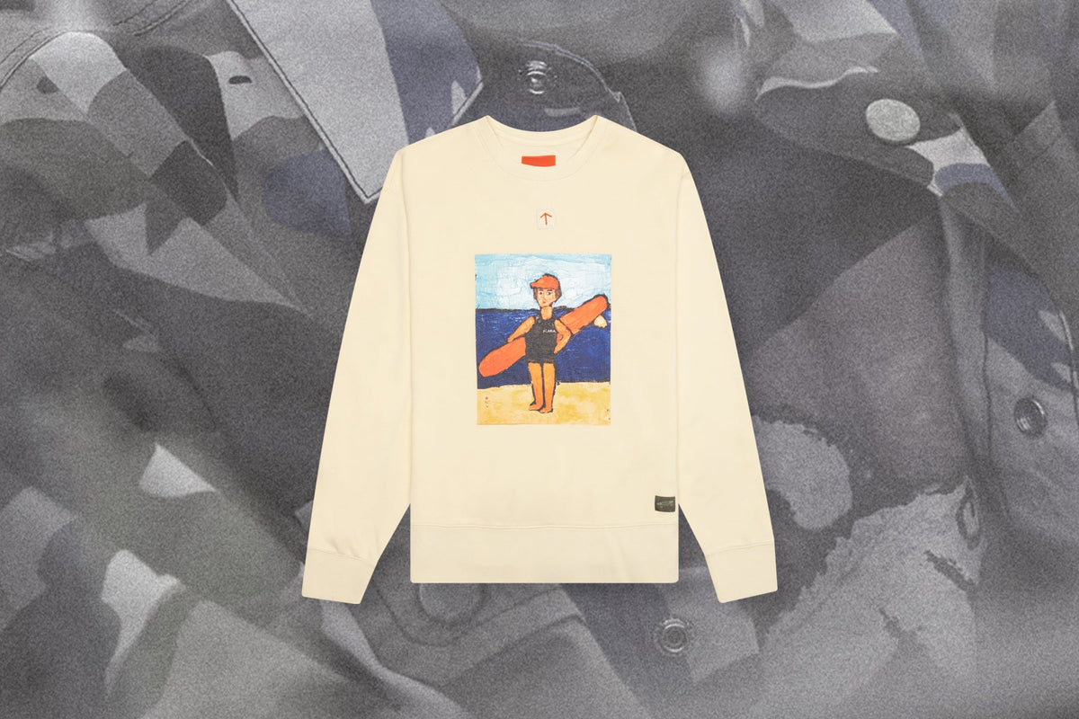 Nigel Cabourn Surfer Fleece - Frozen Dew