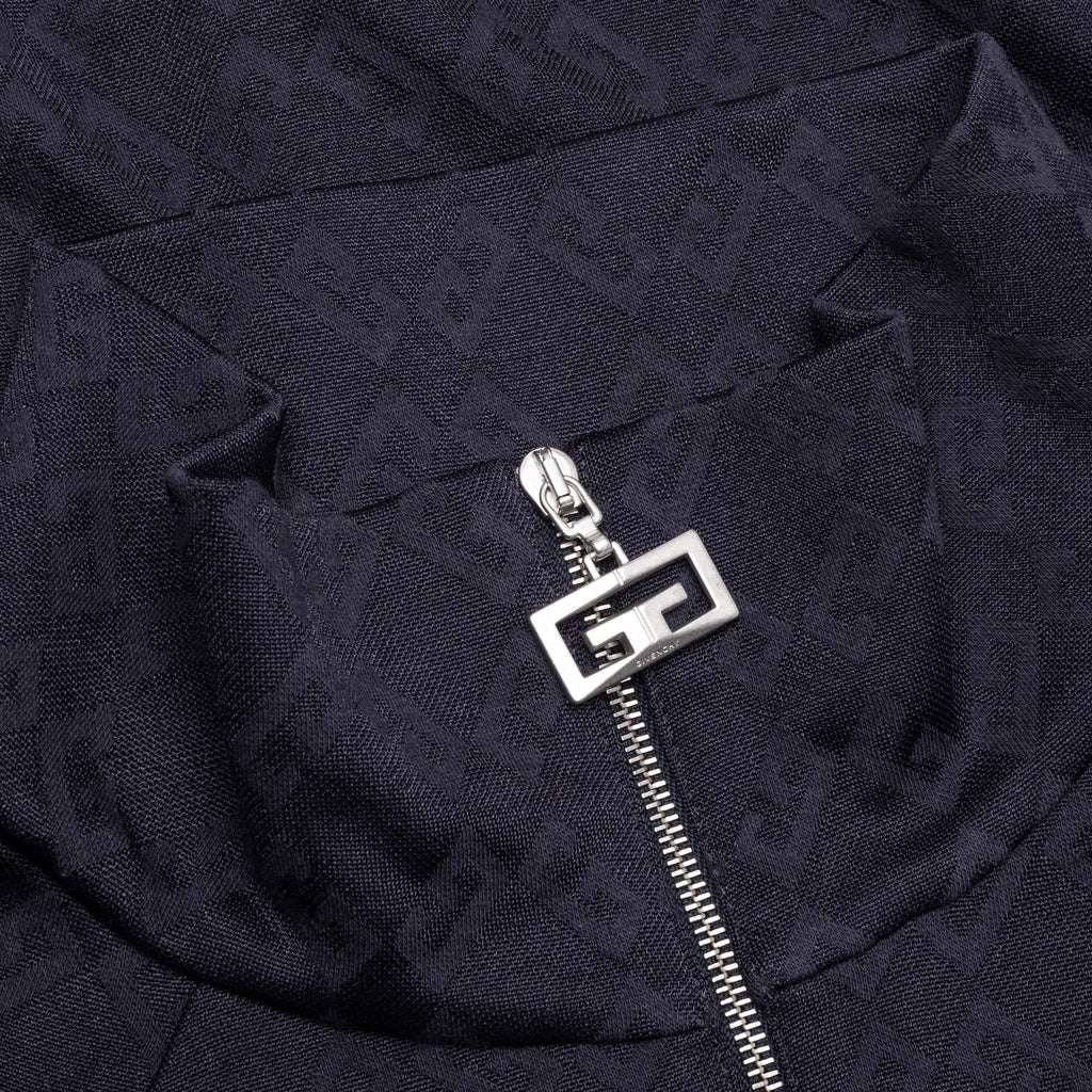 Vintage Full Zipped Tracksuit Sweatshirt - Dark Blue