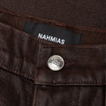 Waxed Denim Logo Cargo Pant -Brown Wash