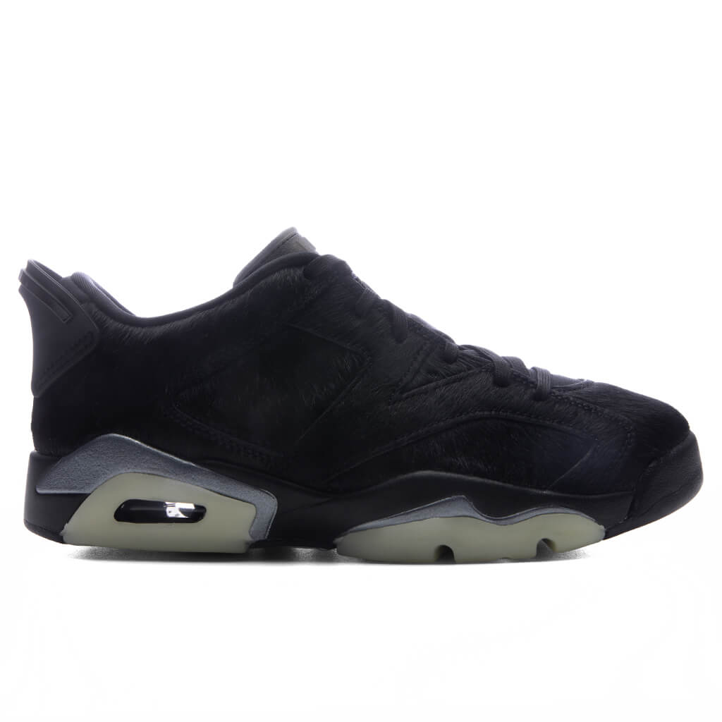 Women's Air 6 Retro Low 'Blackout' - Triple Black