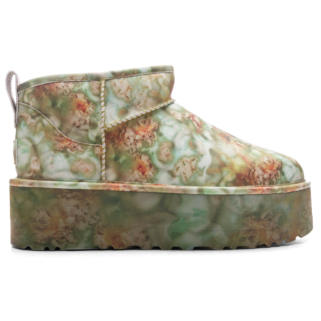 Collina Strada Classic Ultra Mini Platform - Green Floral