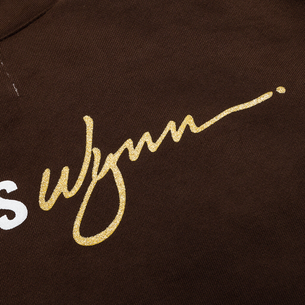 Wynn Logo Lock Up Hoodie - Bitter Chocolate