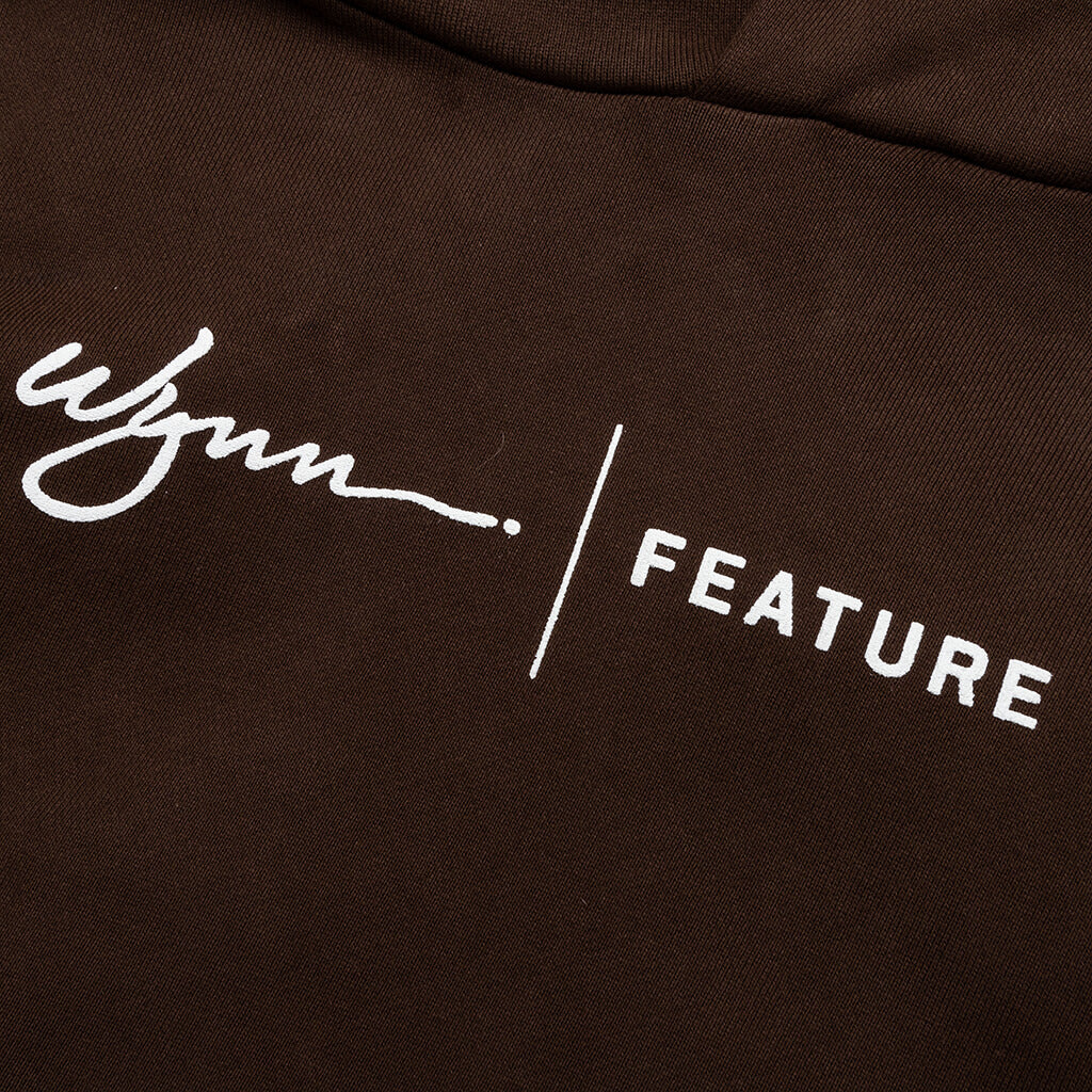 Wynn Logo Lock Up Hoodie - Bitter Chocolate