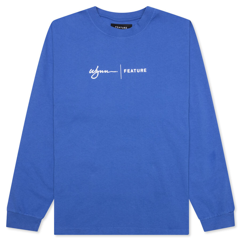 Wynn Logo Lock Up L/S Tee - Dazzling Blue