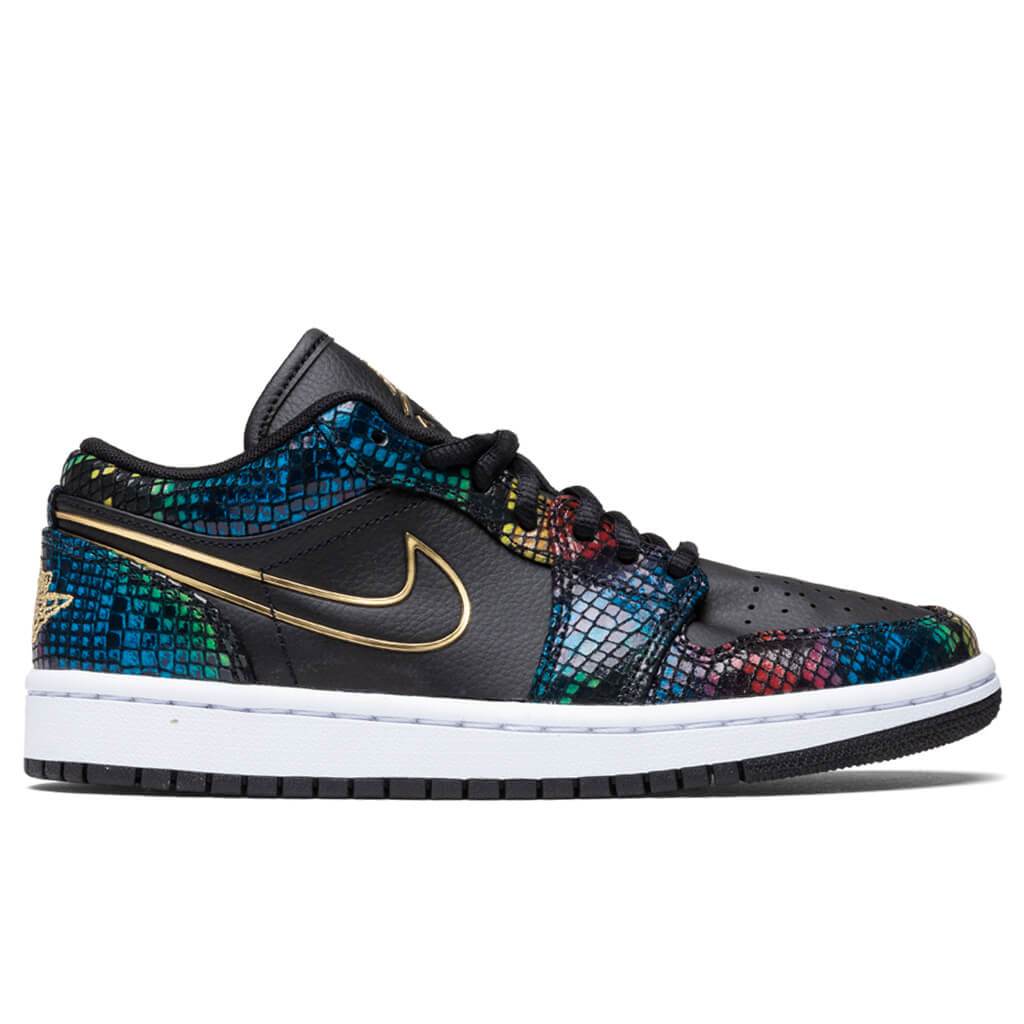 Women's Air 1 Low "Multicolor Snakeskin" - Black
