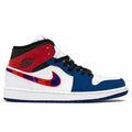 Air 1 Mid SE - White/University Red/Rush Blue/Black