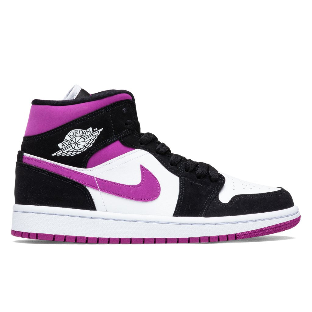 Women's Air 1 Mid - Black/Cactus Flower
