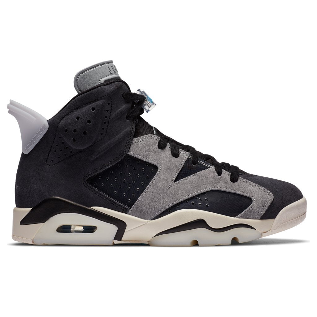 Women's Air 6 Retro "Light Smoke" - Black/Chrome