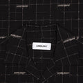 Logo Open Collar Shirt - Black