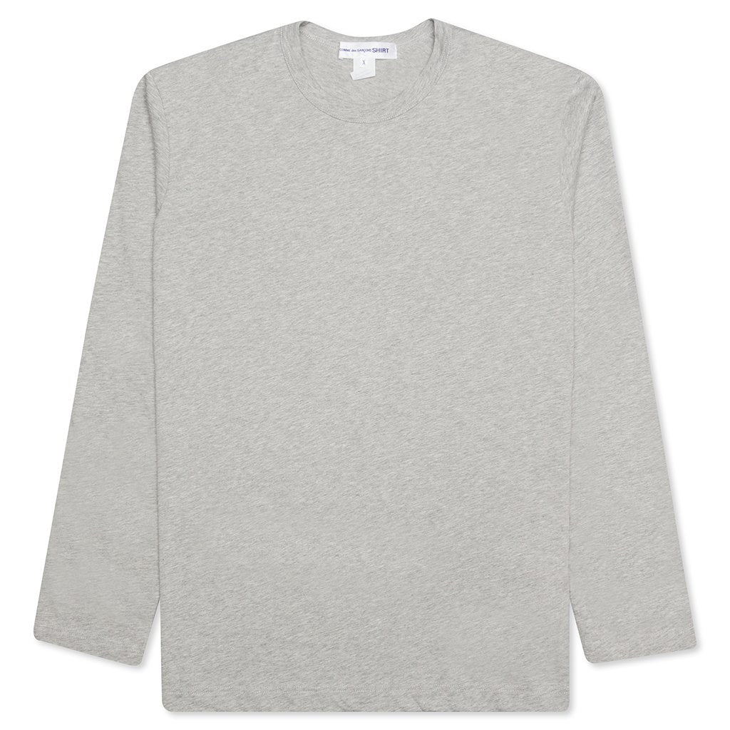 Rear Logo L/S Tee - Grey