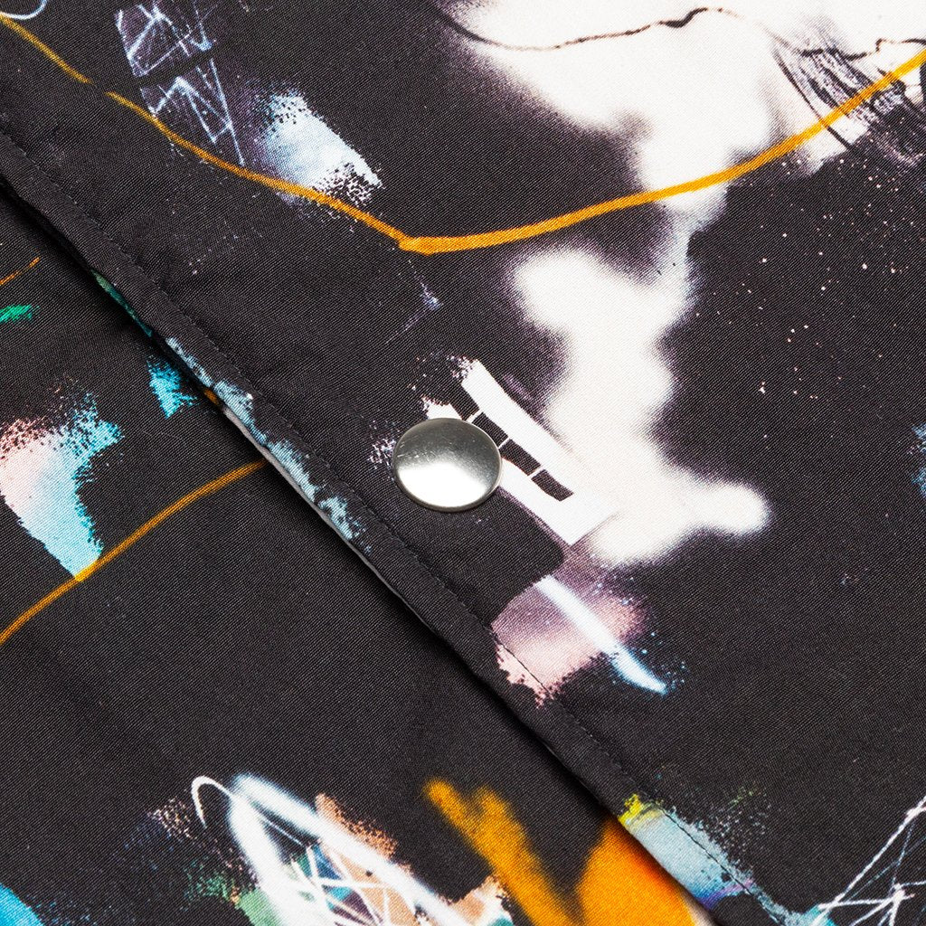 Futura Woven Print A Woven Blouson - Black