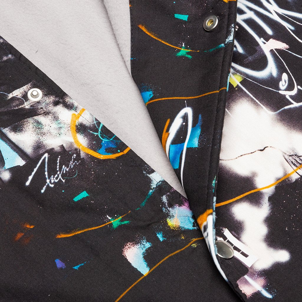 Futura Woven Print A Woven Blouson - Black
