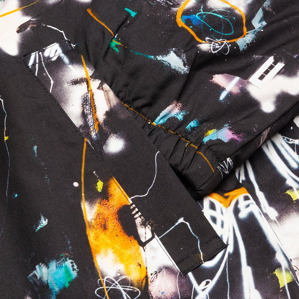 Futura Woven Print A Woven Blouson - Black
