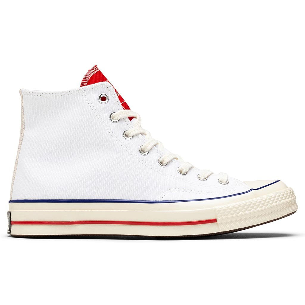 All Star Chuck '70 Hi - White/University Red/Egret