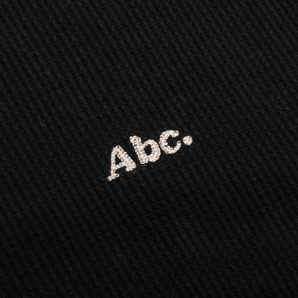 Waffle Crewneck - Anthracite Black