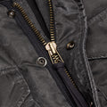 Washed Satin Utility Vest - Black