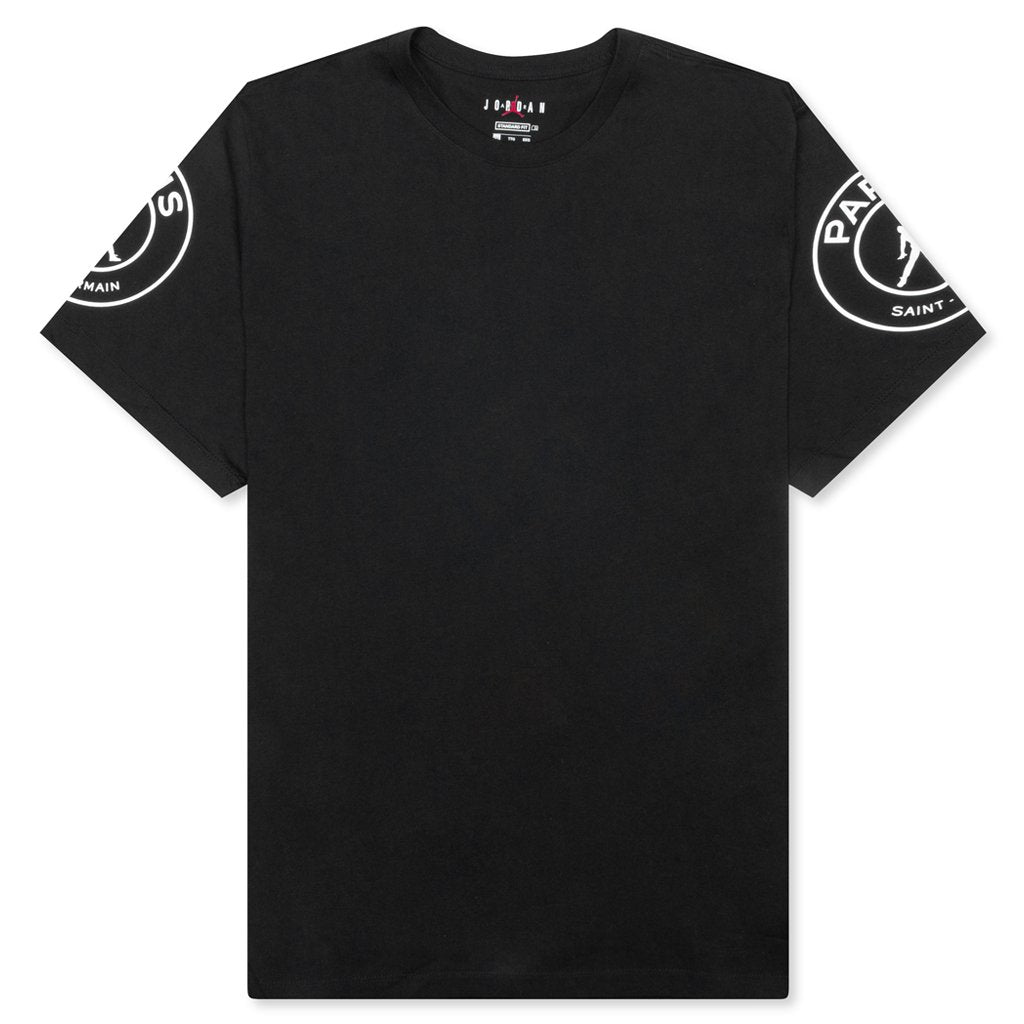Paris Saint-Germain Logo T-Shirt - Black