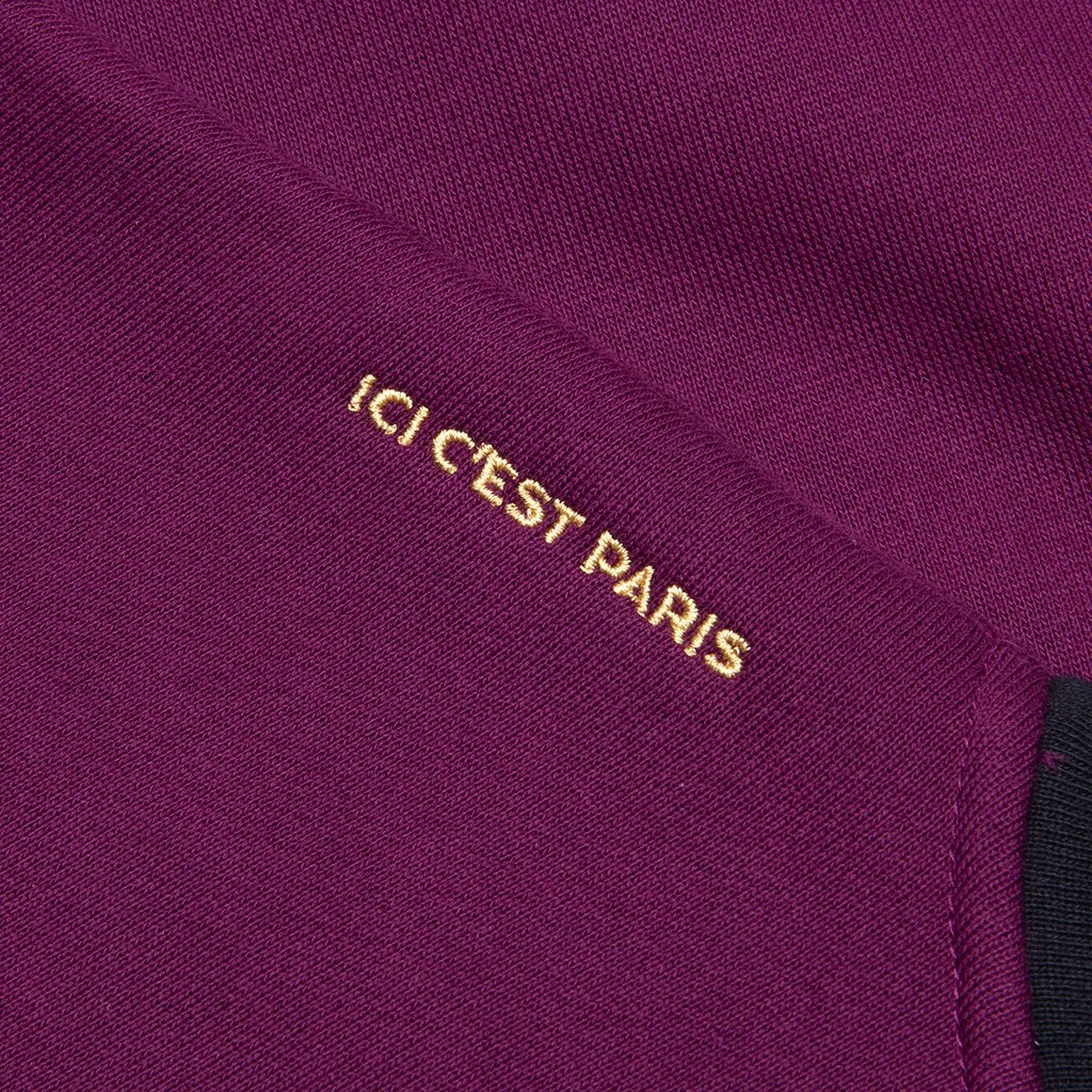 Paris Saint-Germain Women's Fleece Hoodie - Bordeaux/Black