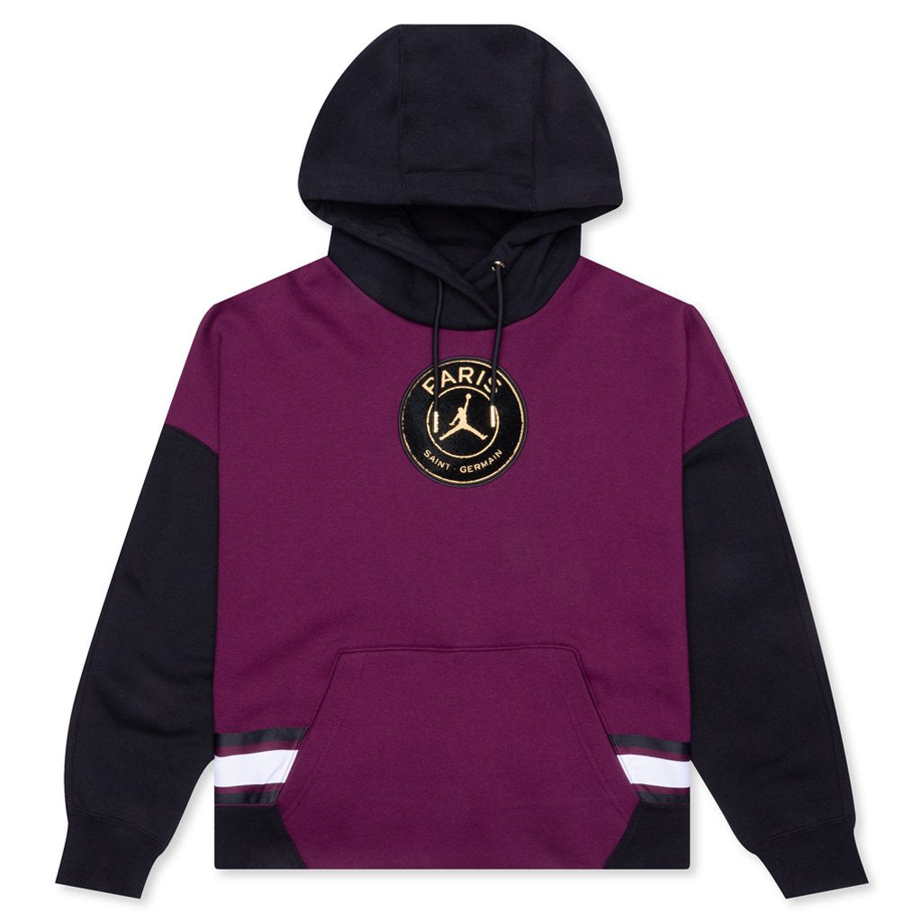 Paris Saint-Germain Women's Fleece Hoodie - Bordeaux/Black