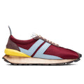 Nylon Running Sneaker - Burgundy/Light Blue