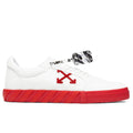 Low Vulcanized Suede Leather - White/Red