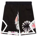 Floral Tie Dye Short - Black