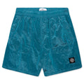 Nylon Metal Swim Trunks - Turquoise