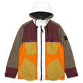 Tela Placcatta Bicolore Hooded Field Jacket - Orange