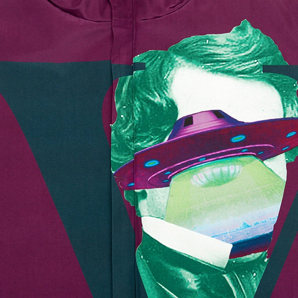 Valentino Hooded Coat - Bordeaux